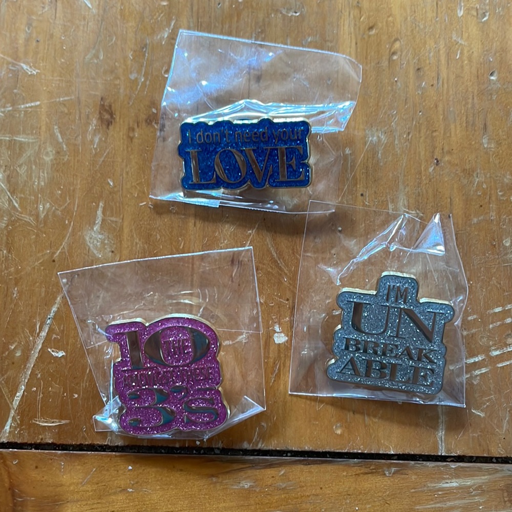 Six the Musical Quote Pins